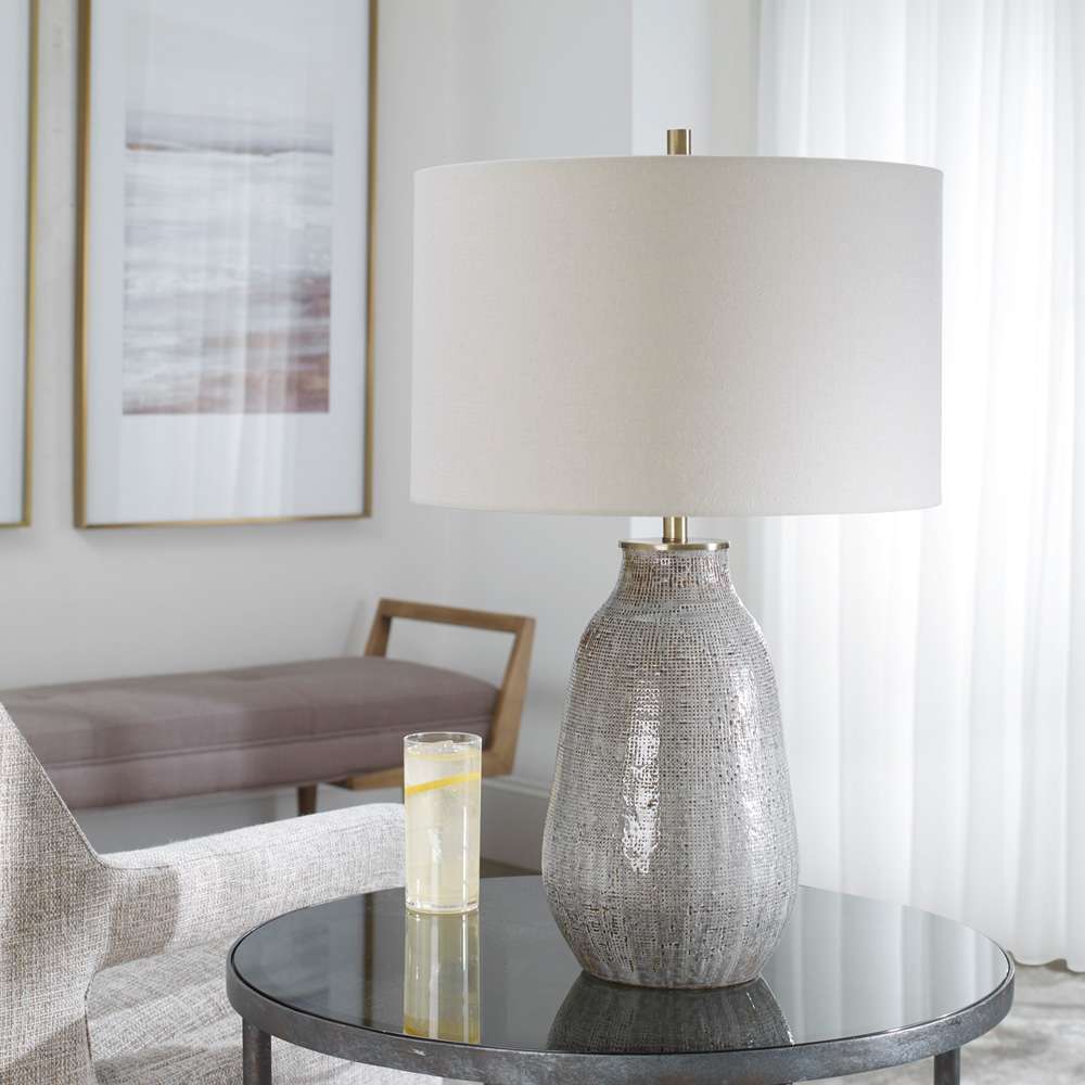 Uttermost - Monacan Gray Textured Table Lamp - 28484-1 veiw 2