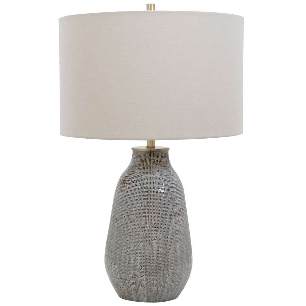 Uttermost - Monacan Gray Textured Table Lamp - 28484-1 veiw 3