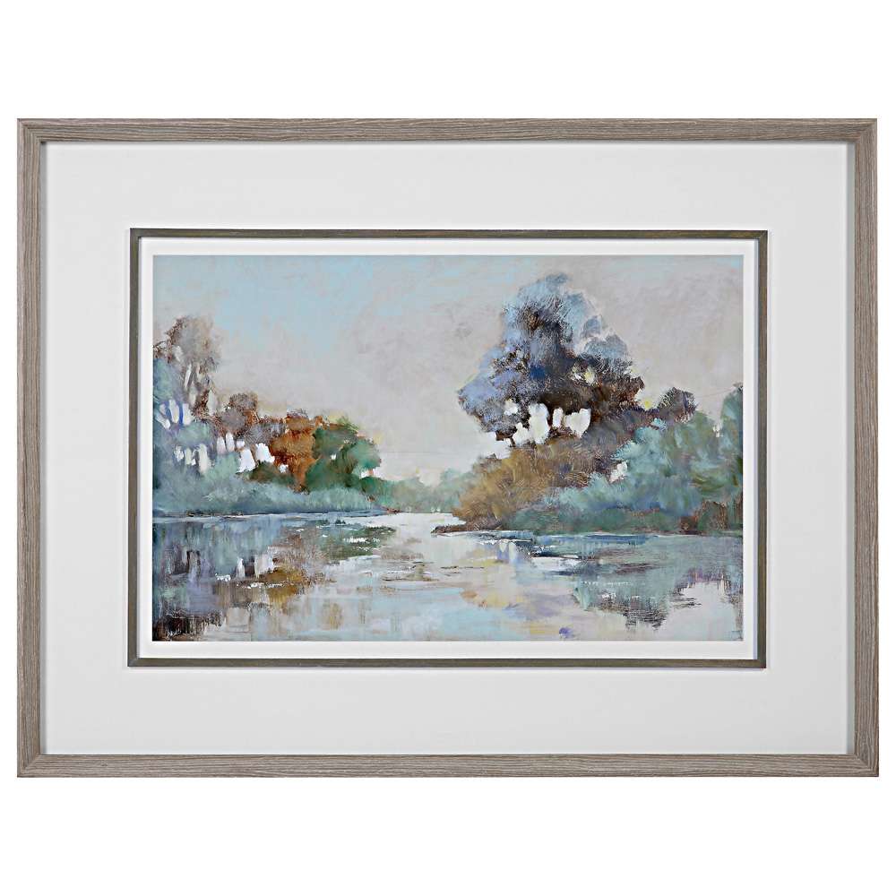 Uttermost - Morning Lake Watercolor Framed Print - 41418 veiw 1