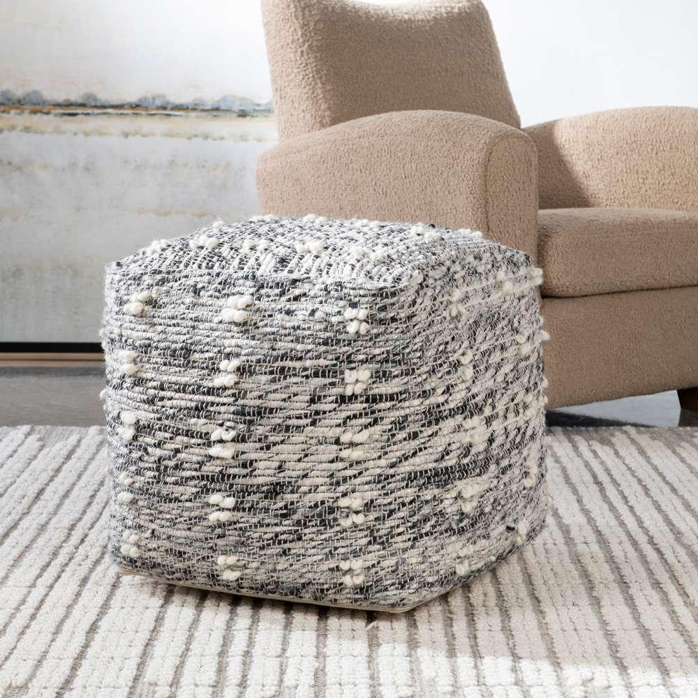 Uttermost - Narol Gray Pouf - 23974 veiw 2