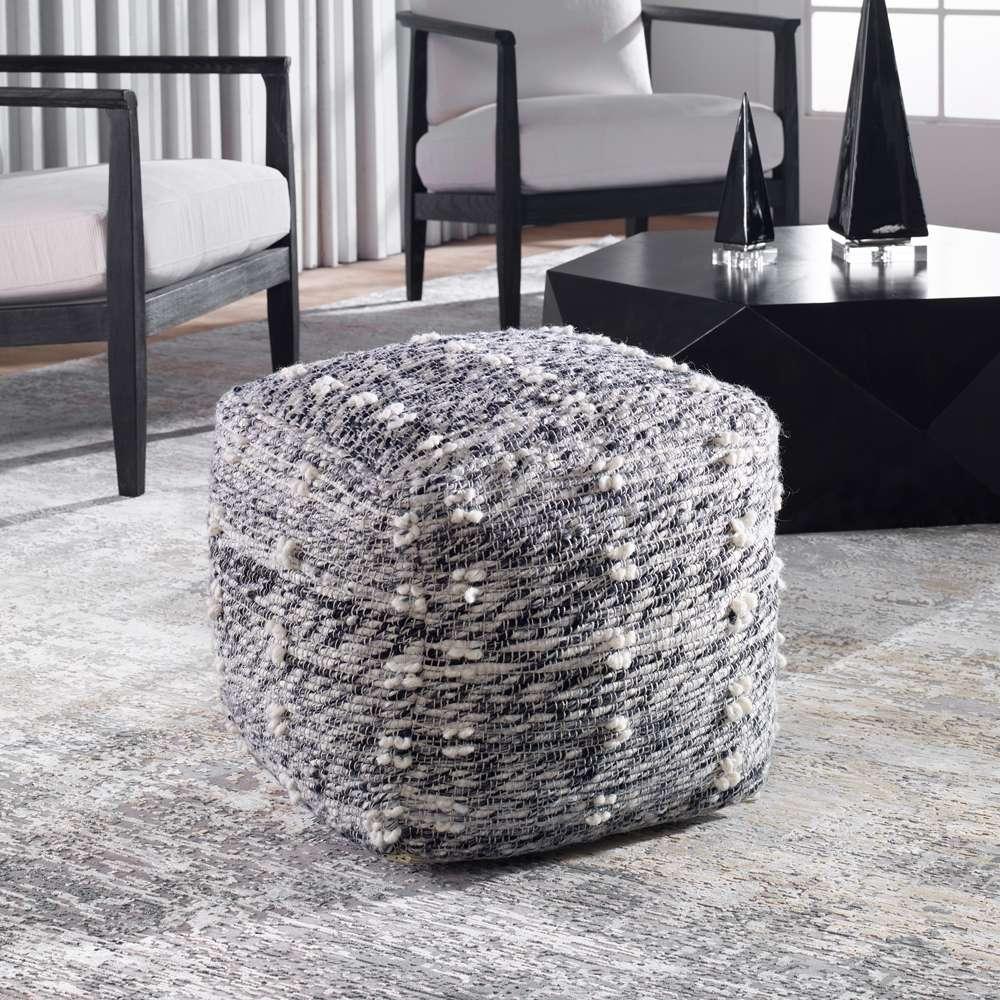 Uttermost - Narol Gray Pouf - 23974 veiw 4