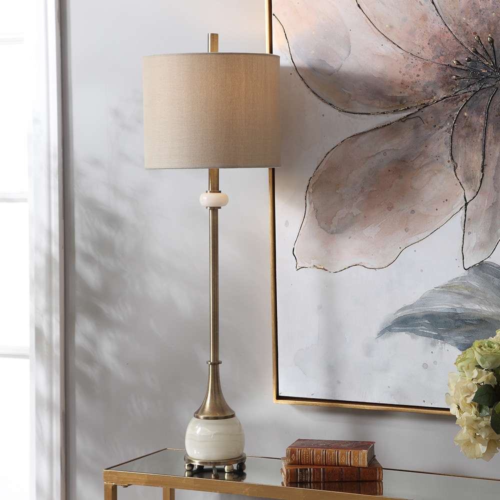 Uttermost - Natania Plated Brass Buffet Lamp - 29687-1 veiw 3