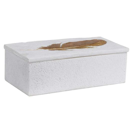 Uttermost - Nephele White Stone Box - 17724 veiw 1