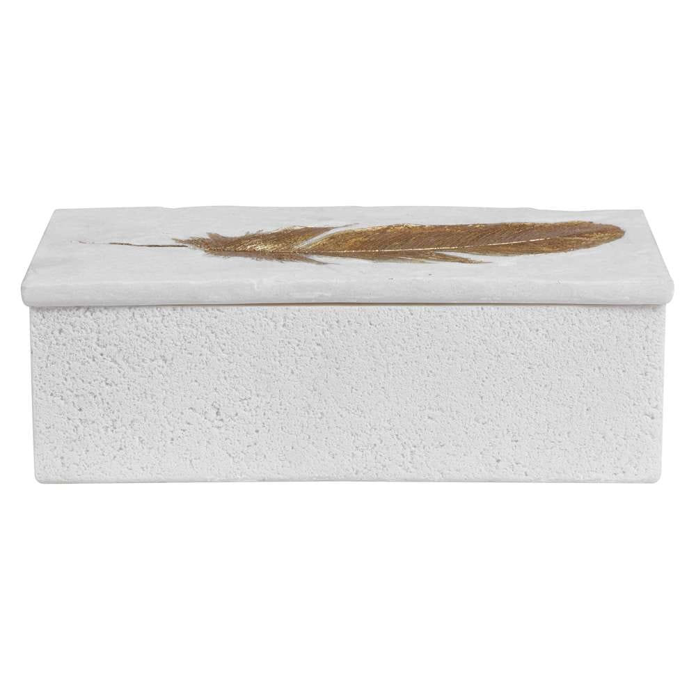 Uttermost - Nephele White Stone Box - 17724 veiw 3
