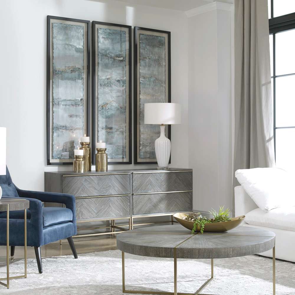 Uttermost - Ocean Swell Painted Metal Art (Set of 3) - 35374 veiw 4