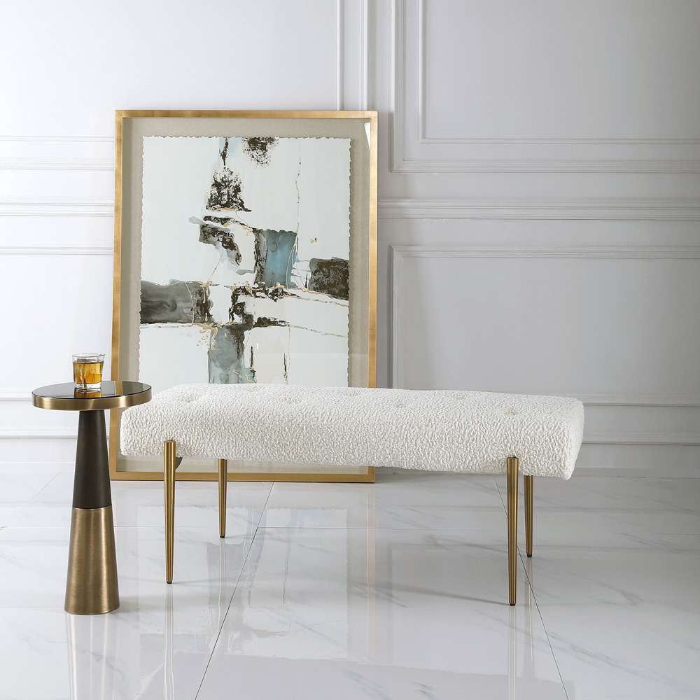 Uttermost - Olivier White Bench - 23572 veiw 3