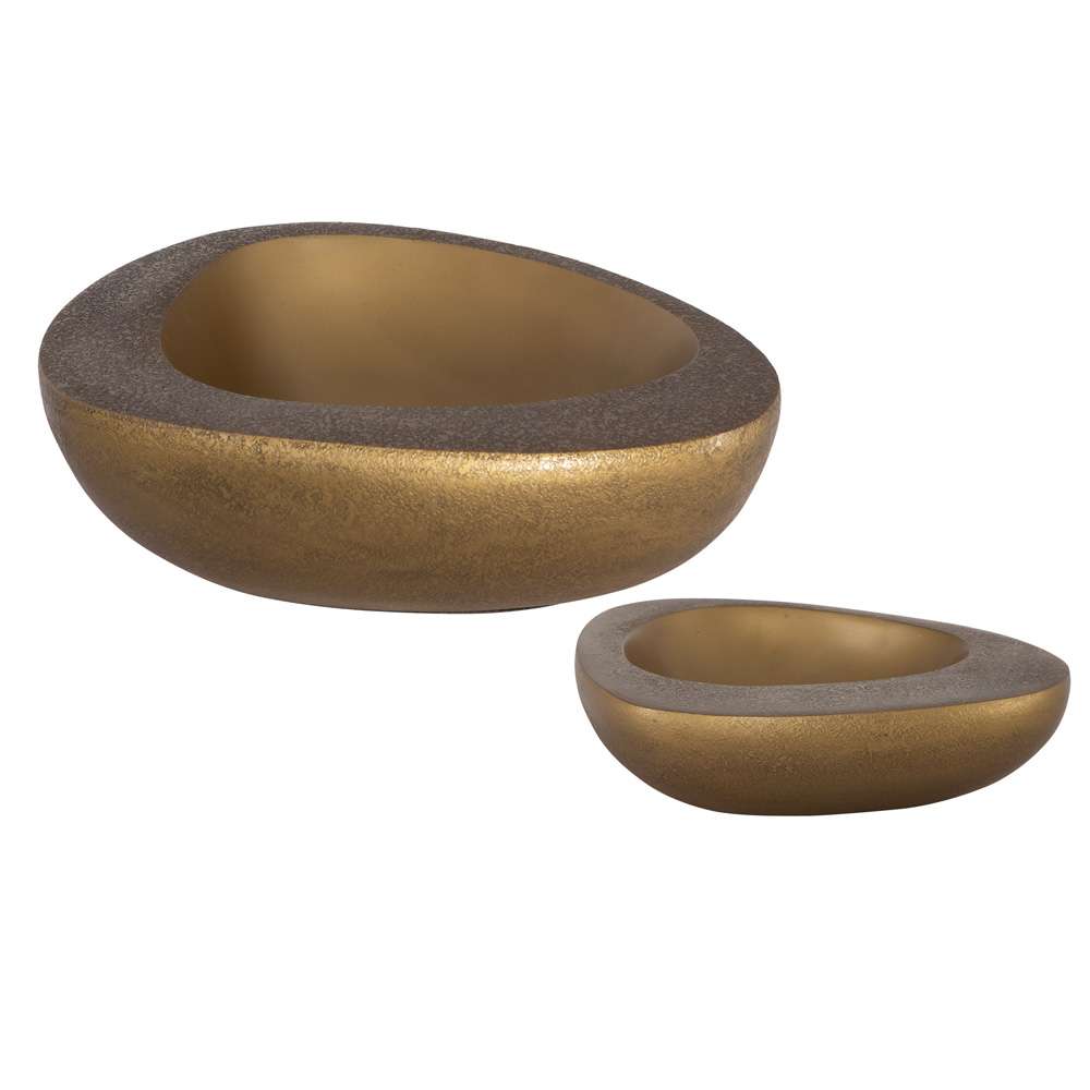 Uttermost - Ovate Brass Bowls (Set of 2) - 18081 veiw 1