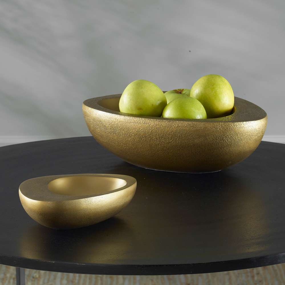 Uttermost - Ovate Brass Bowls (Set of 2) - 18081 veiw 4