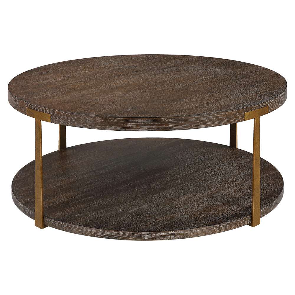 Uttermost - Palisade Round Wood Coffee Table - 25555 veiw 1