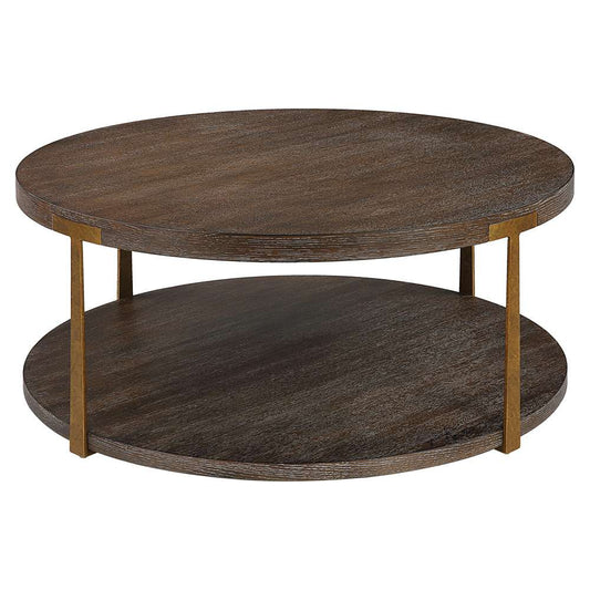 Uttermost - Palisade Round Wood Coffee Table - 25555 veiw 1