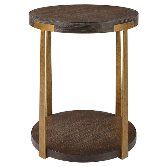 Uttermost - Palisade Round Wood Side Table - 25554 veiw 1