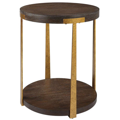 Uttermost - Palisade Round Wood Side Table - 25554 veiw 3