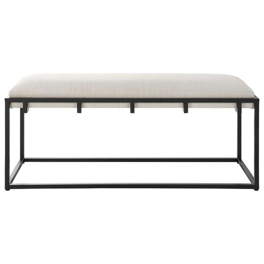 Uttermost - Paradox Iron & Fabric Bench - 23674 veiw 1