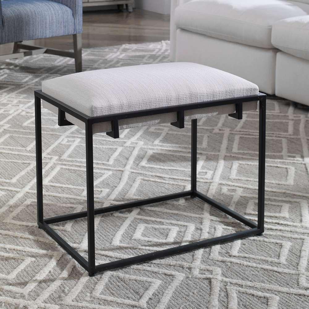 Uttermost - Paradox White Small Bench - 23580 veiw 4