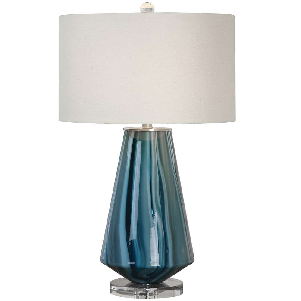Uttermost - Pescara Teal-Gray Glass Lamp - 27225-1 veiw 1