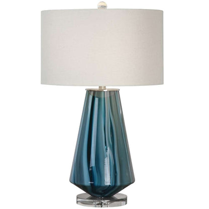 Uttermost - Pescara Teal-Gray Glass Lamp - 27225-1 veiw 1