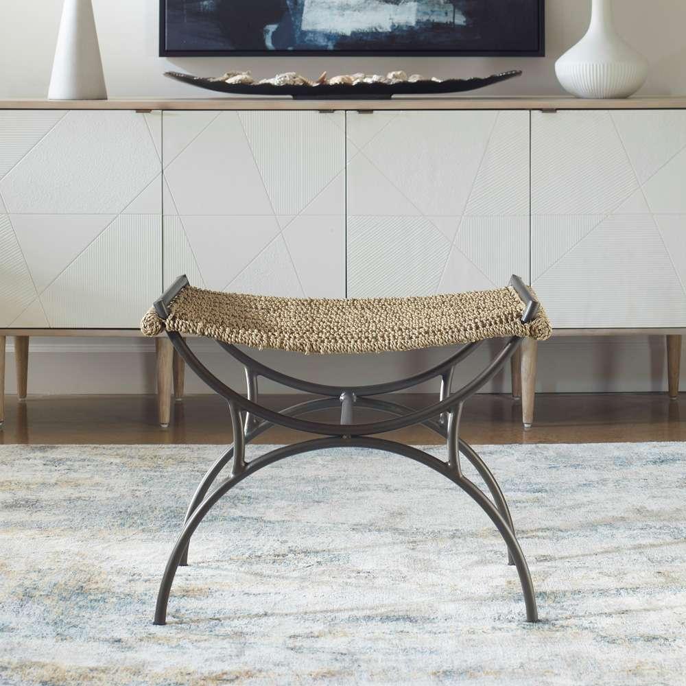 Uttermost - Playa Seagrass Small Bench - 23770 veiw 2