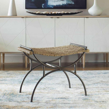 Uttermost - Playa Seagrass Small Bench - 23770 veiw 4
