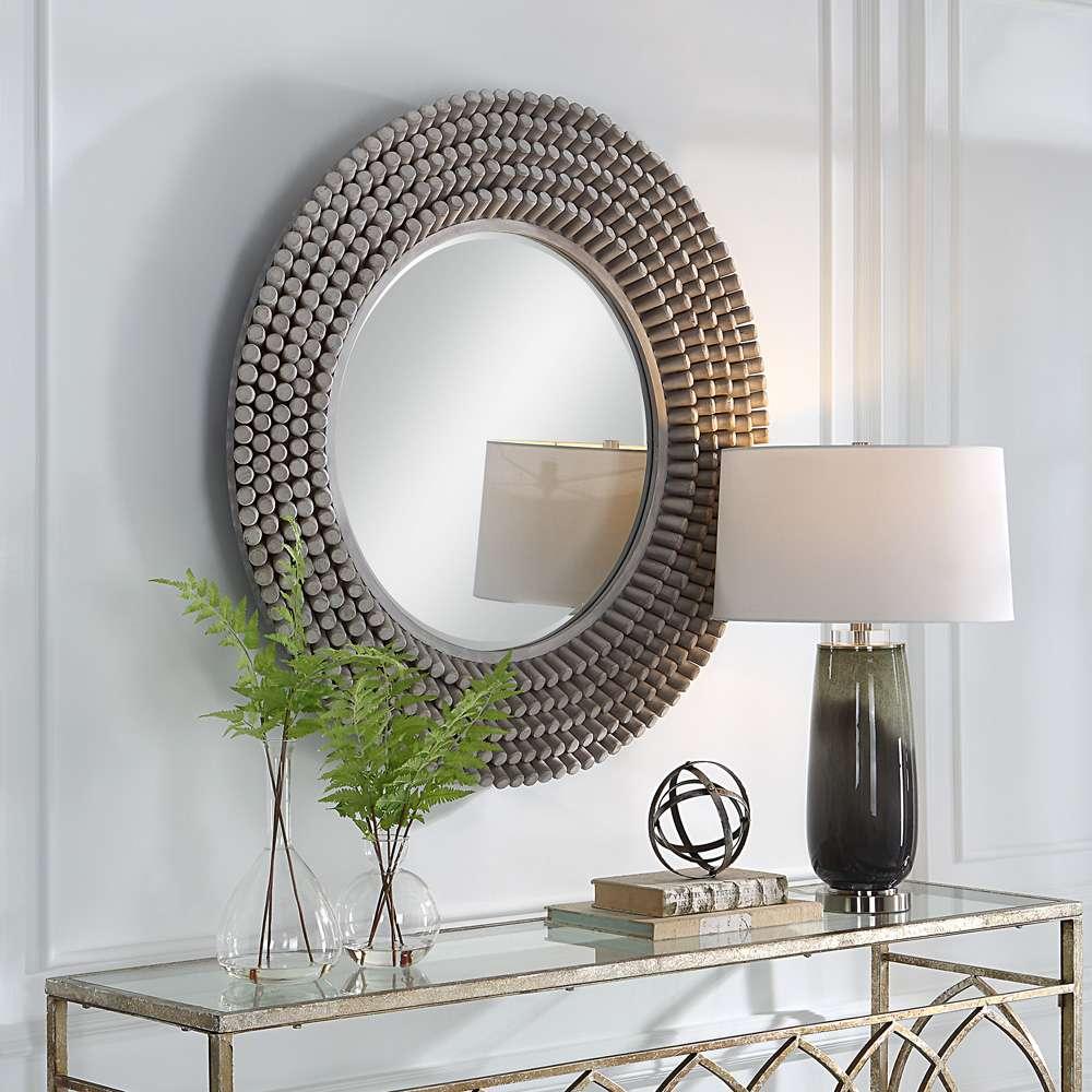 Uttermost - Portside Round Gray Mirror - 09873 veiw 2