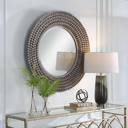 Uttermost - Portside Round Gray Mirror - 09873 veiw 2
