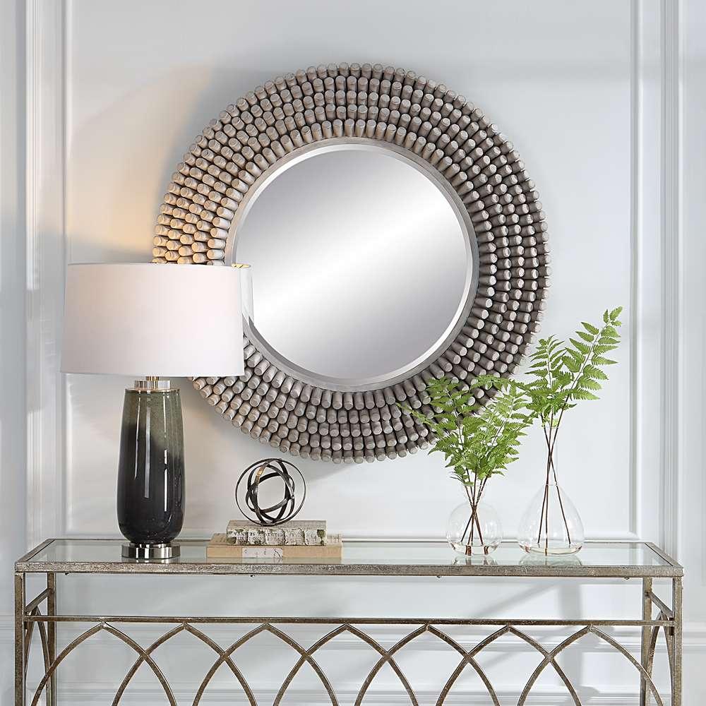 Uttermost - Portside Round Gray Mirror - 09873 veiw 4