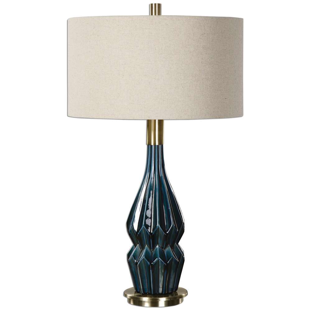Uttermost - Prussian Blue Ceramic Lamp - 27081-1 veiw 1