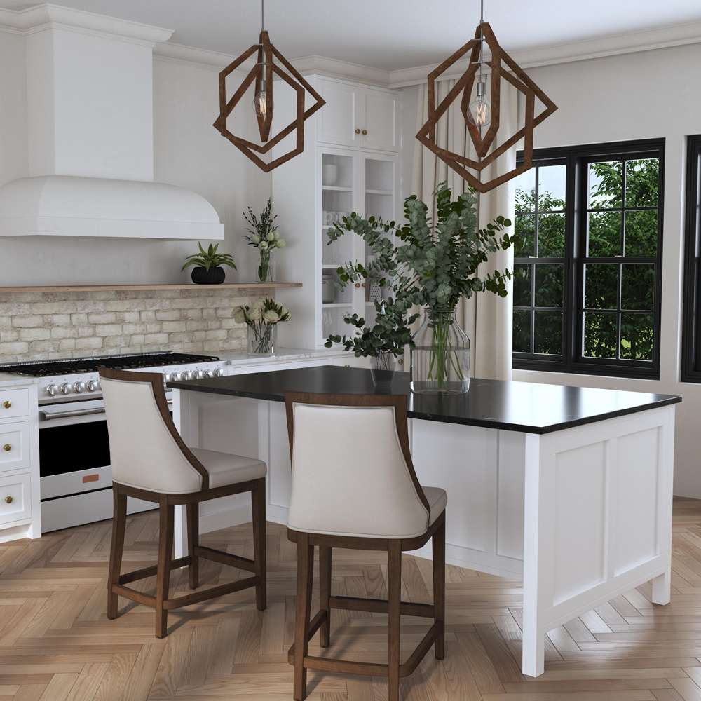 Uttermost - Purcell Leather Counter Stool - 23501 veiw 4