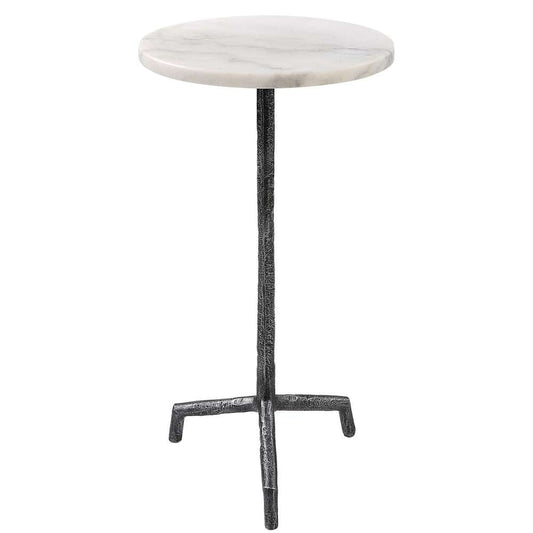 Uttermost - Puritan White Marble Drink Table - 22897 veiw 1