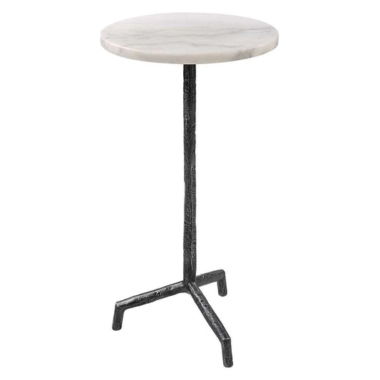 Uttermost - Puritan White Marble Drink Table - 22897 veiw 2