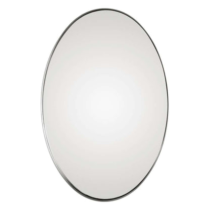 Uttermost - Pursley Brushed Nickel Oval Mirror - 09354 veiw 1