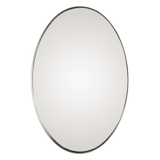 Uttermost - Pursley Brushed Nickel Oval Mirror - 09354 veiw 1