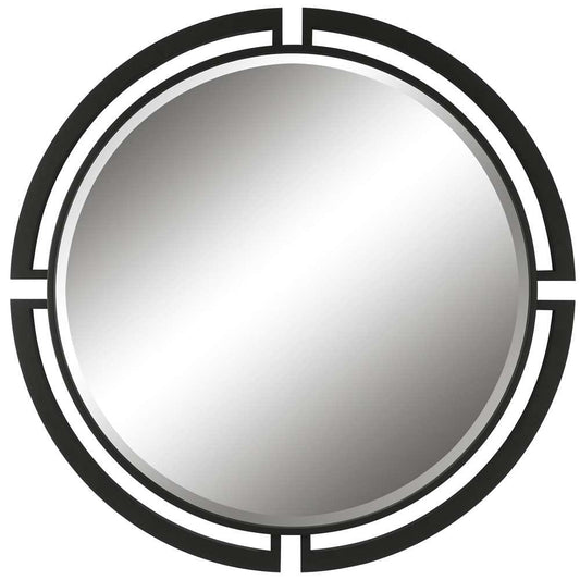 Uttermost - Quadrant Modern Round Mirror - 09878 veiw 1