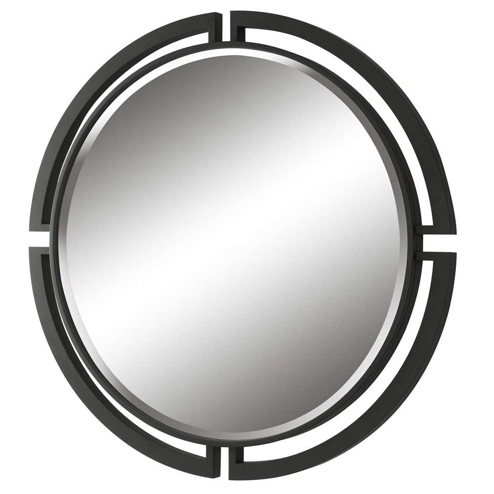 Uttermost - Quadrant Modern Round Mirror - 09878 veiw 3