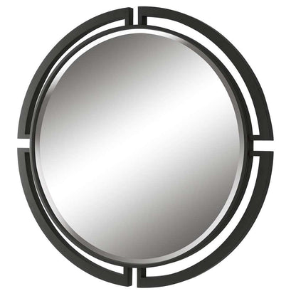 Uttermost - Quadrant Modern Round Mirror - 09878 veiw 3