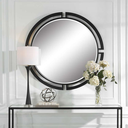 Uttermost - Quadrant Modern Round Mirror - 09878 veiw 4