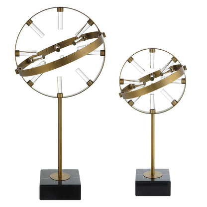 Uttermost - Realm Spherical Brass Sculptures (Set of 2) - 18087 veiw 2