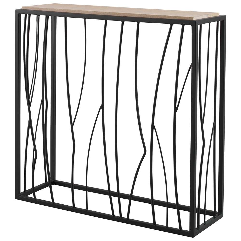 Uttermost - Reed Travertine Console Table - 25104 veiw 2