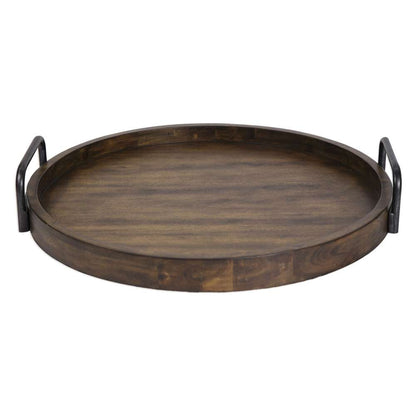 Uttermost - Reine Round Wooden Tray - 18749 veiw 1