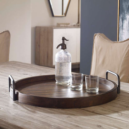 Uttermost - Reine Round Wooden Tray - 18749 veiw 3