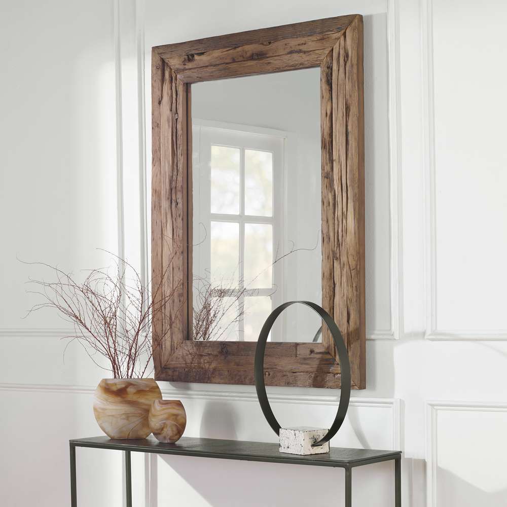 Uttermost - Rennick Rustic Wood Mirror - 09816 veiw 4