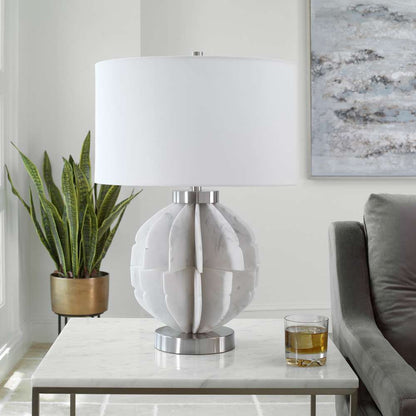 Uttermost - Repetition White Marble Table Lamp - 30015-1 veiw 2