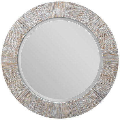 Uttermost - Repose Whitewash Round Mirror - 09785 veiw 1