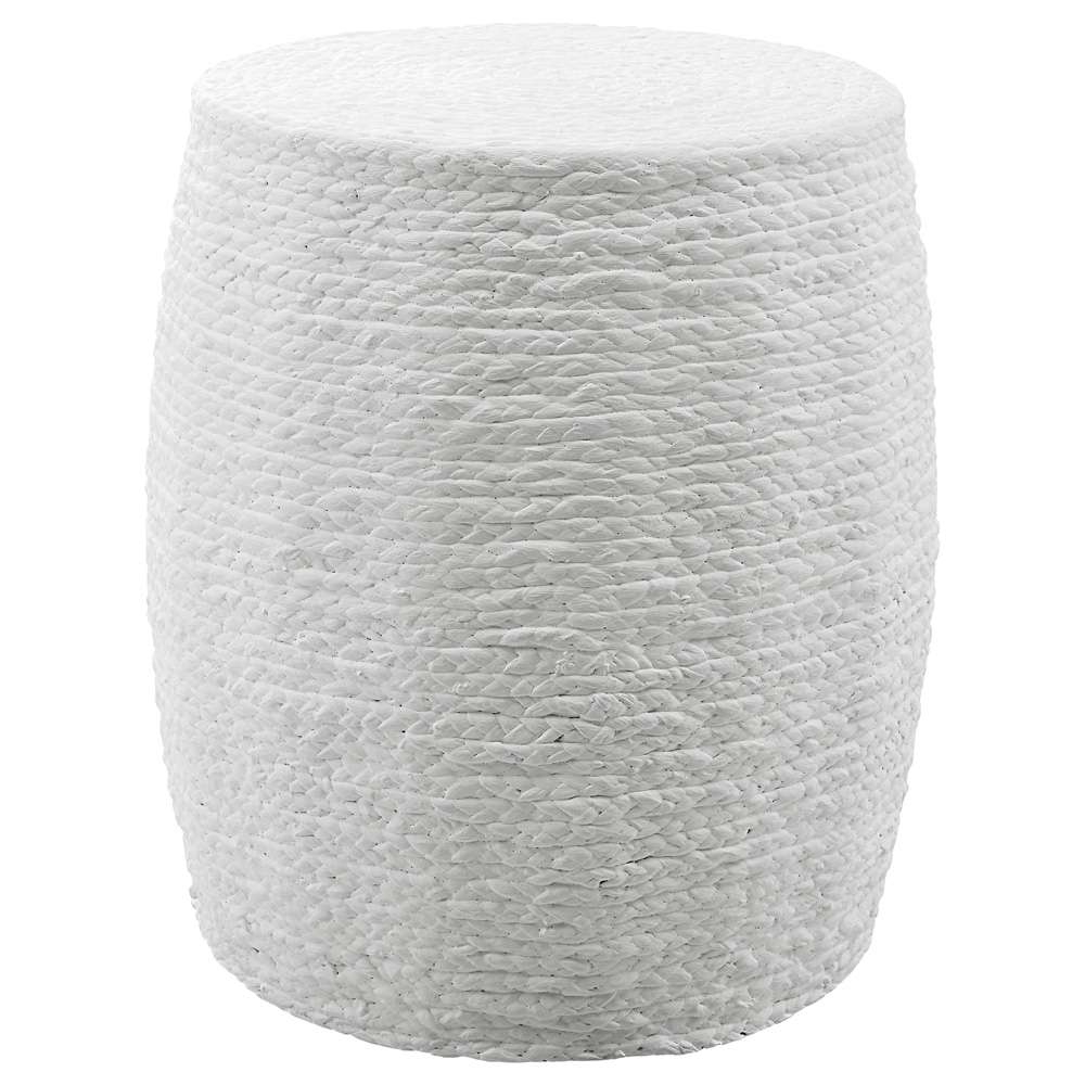 Uttermost - Resort White Accent Stool - 25188 veiw 1