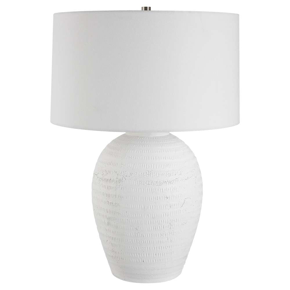 Uttermost - Reyna Chalk White Table Lamp - 30236-1 veiw 3