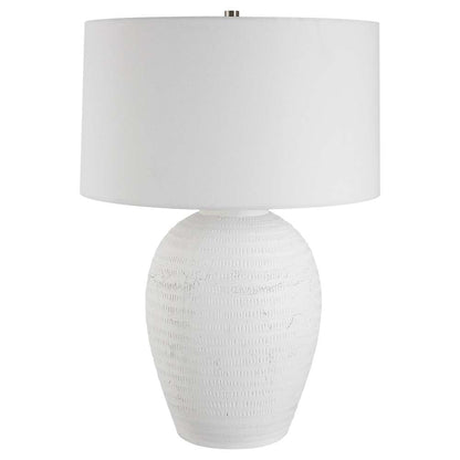Uttermost - Reyna Chalk White Table Lamp - 30236-1 veiw 3