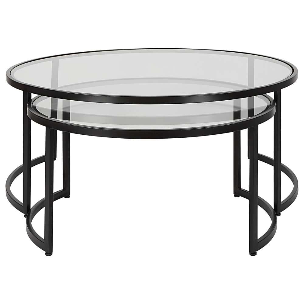 Uttermost - Rhea Black Nesting Coffee Tables (Set of 2) - 25190 veiw 3