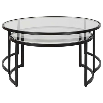 Uttermost - Rhea Black Nesting Coffee Tables (Set of 2) - 25190 veiw 3