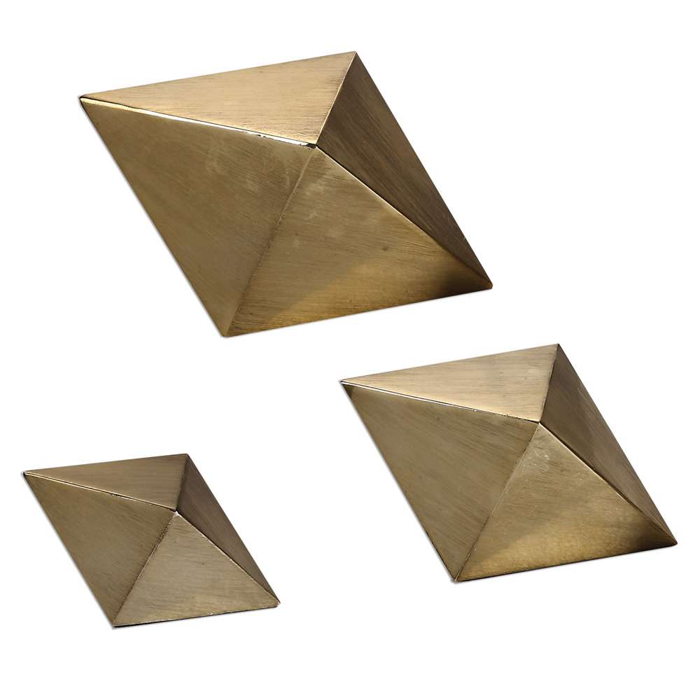 Uttermost - Rhombus Champagne Accents (Set of 3) - 20007 veiw 1