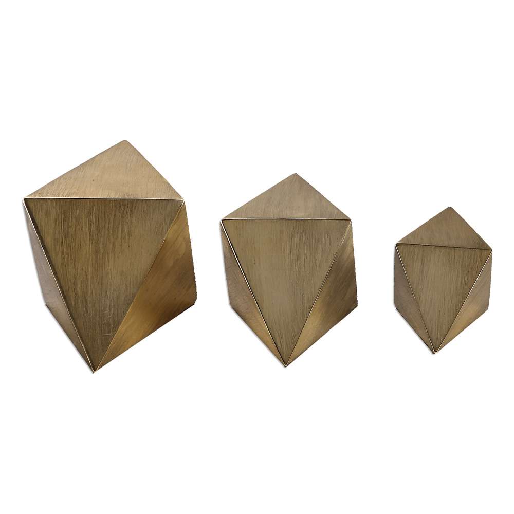 Uttermost - Rhombus Champagne Accents (Set of 3) - 20007 veiw 2