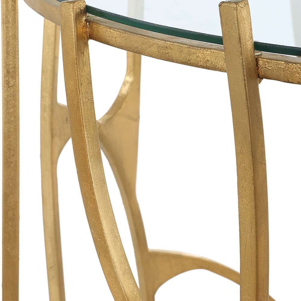 Uttermost - Ritual Round Gold Side Table - 22894 veiw 2